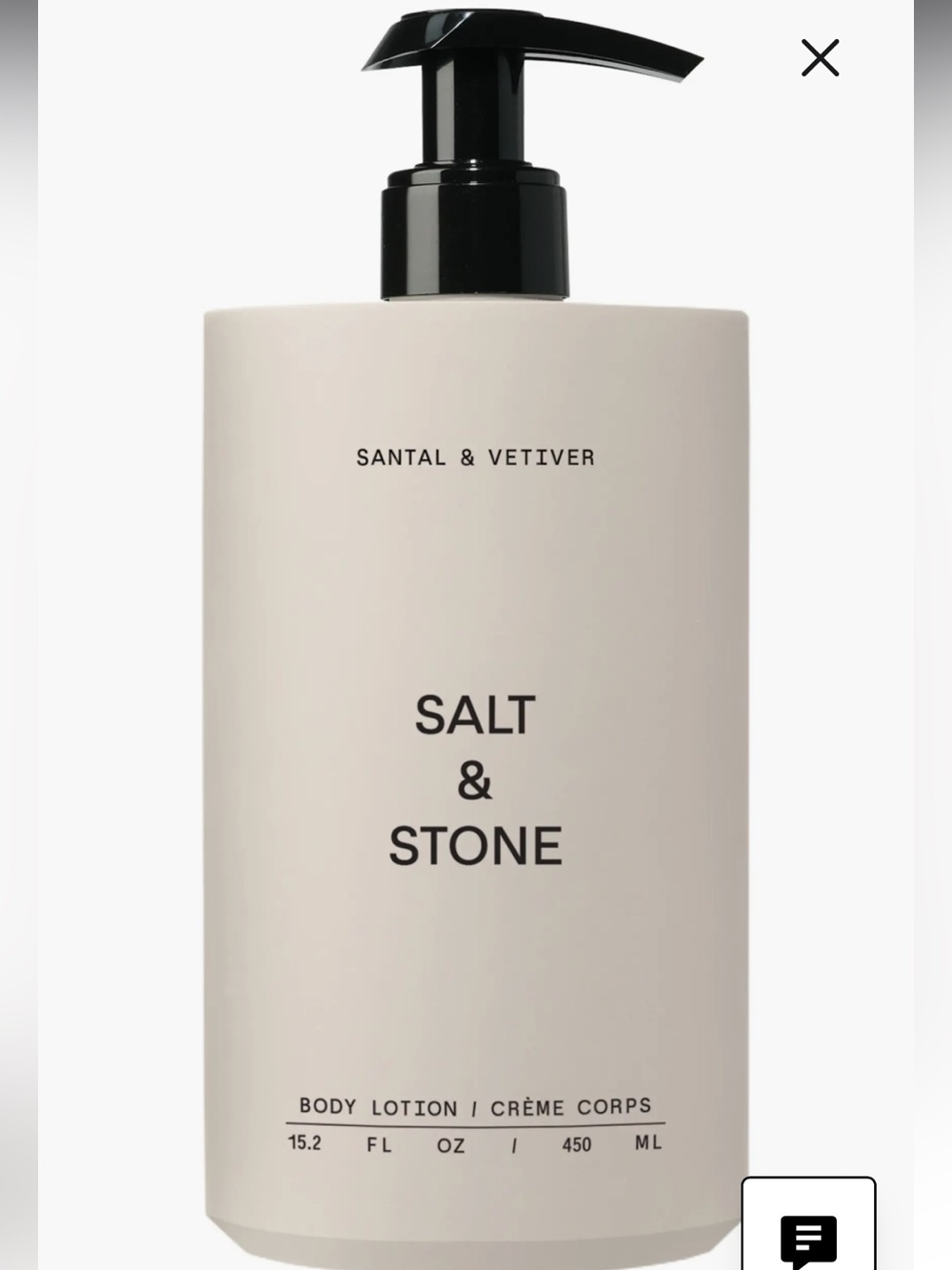 Salt & Stone Santal & Vetiver Body Lotion in Cream